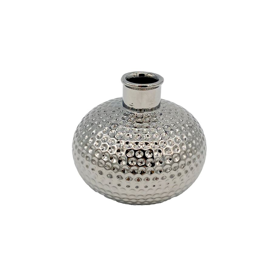 Vase Décoratif HUIFA 13,5x13,5x11,5cm - Argenté Vases