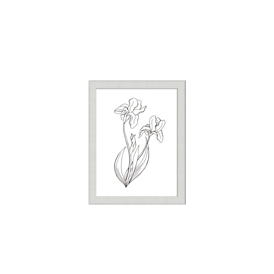 CADRE PHOTO RETRO 20x25cm - BLANC Décorations