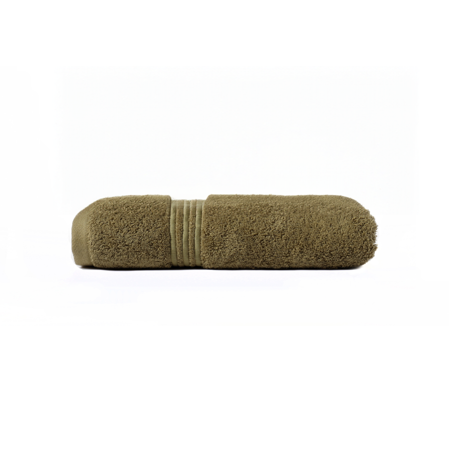 Serviette Bain MOLLY 50x90 - Vert Kaki TEXTILE