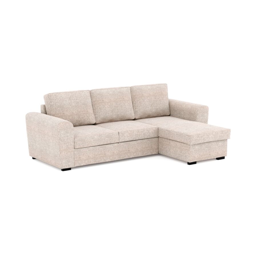 Canapé d'angle NEW LARRAU Avec Fonction Lit + Coffre Sofa-printemps