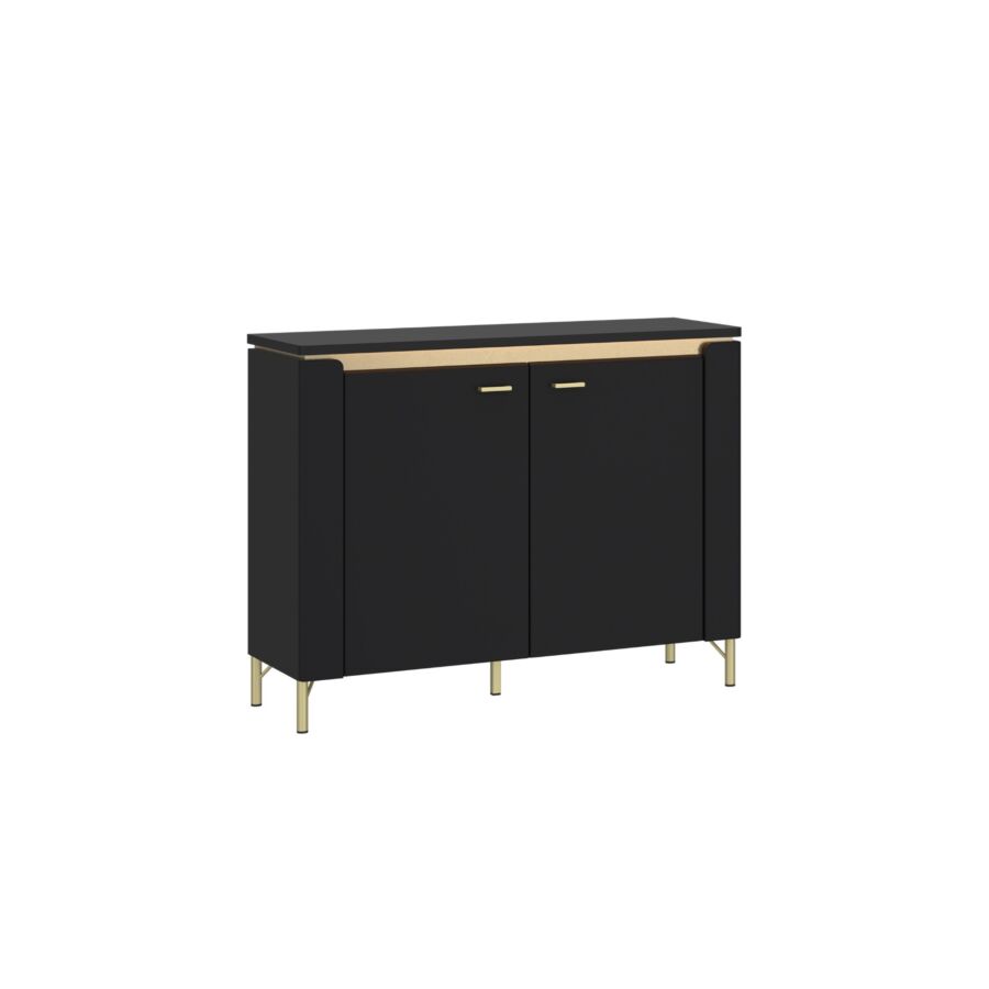 Buffet NORICA 2 Portes - Noir / Doré Buffet et commandes