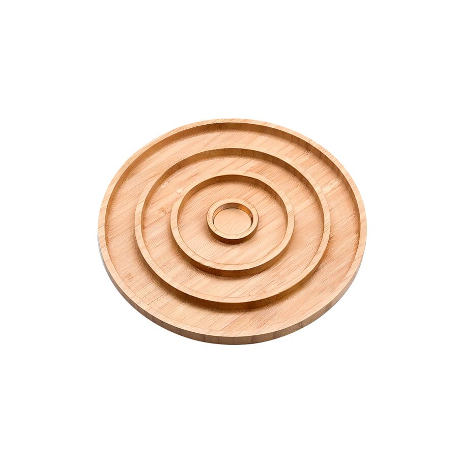 Plateau escargot bambou - Beige Serviteurs