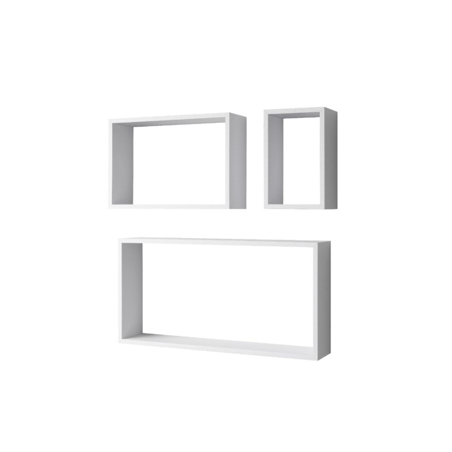 Set de 3 Etagères SHELVY 30*60 - Blanc Soldes été