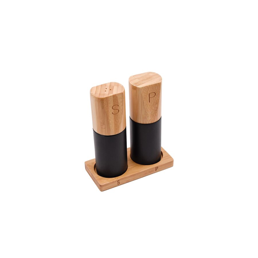 Set de 2 moulins à épices en bambou - Beige Art de la table