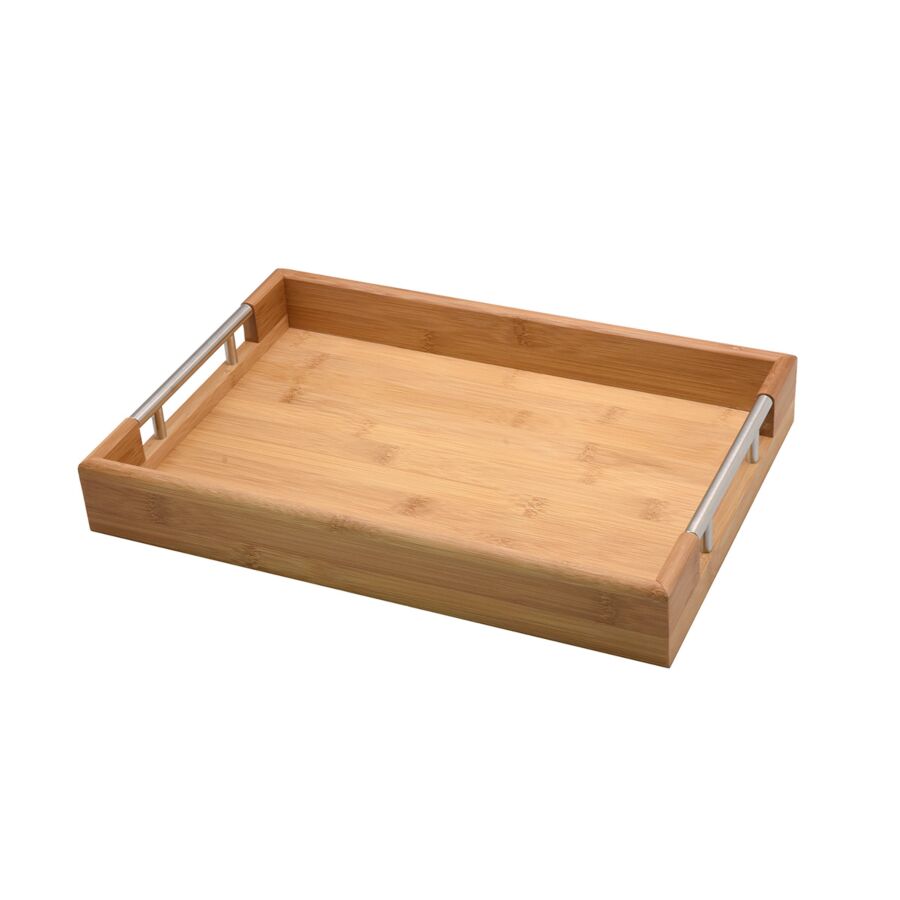 Plateau bambou 38cm - Beige Naturel Serviteurs