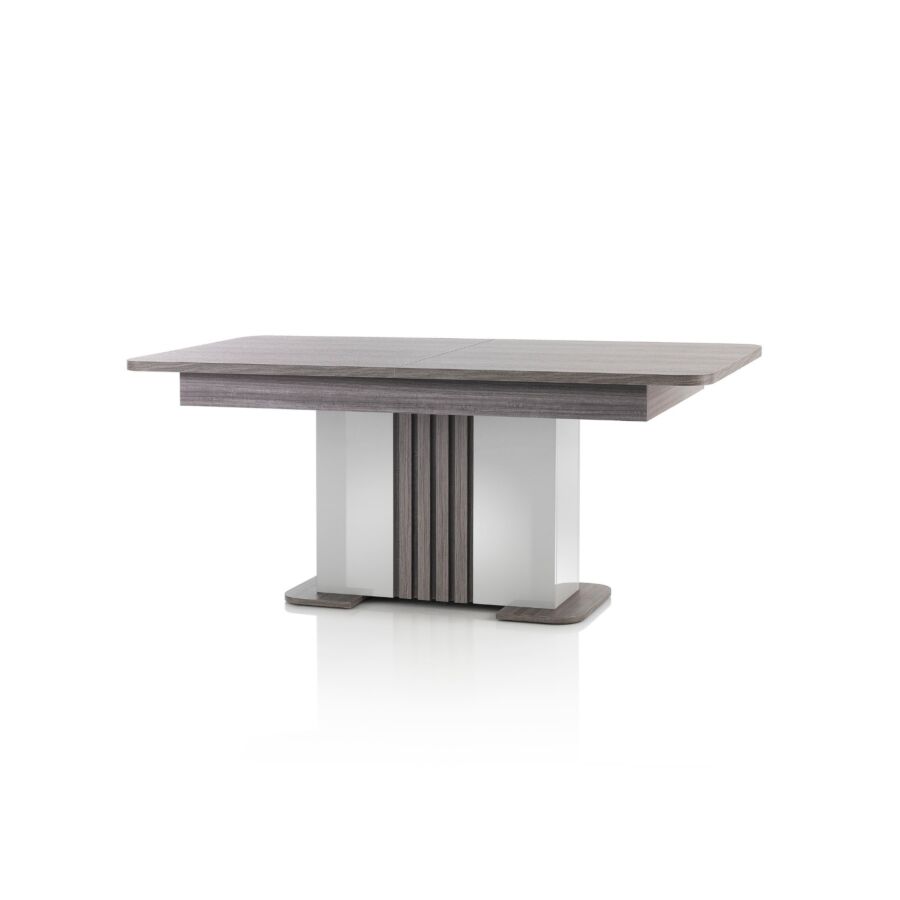 Table à manger extensible PESARO - Chêne / Gris Tables à manger