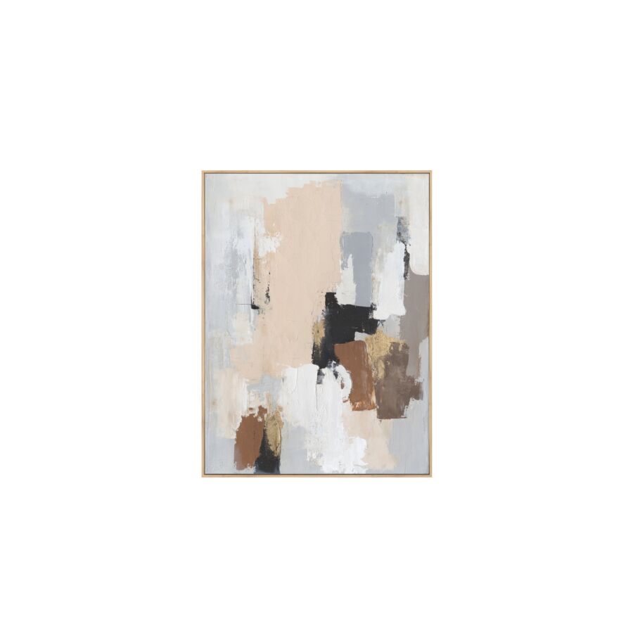 TABLEAU ABSTRAIT HANDMADE AVEC CADRE - MULTICOULEUR Tableaux
