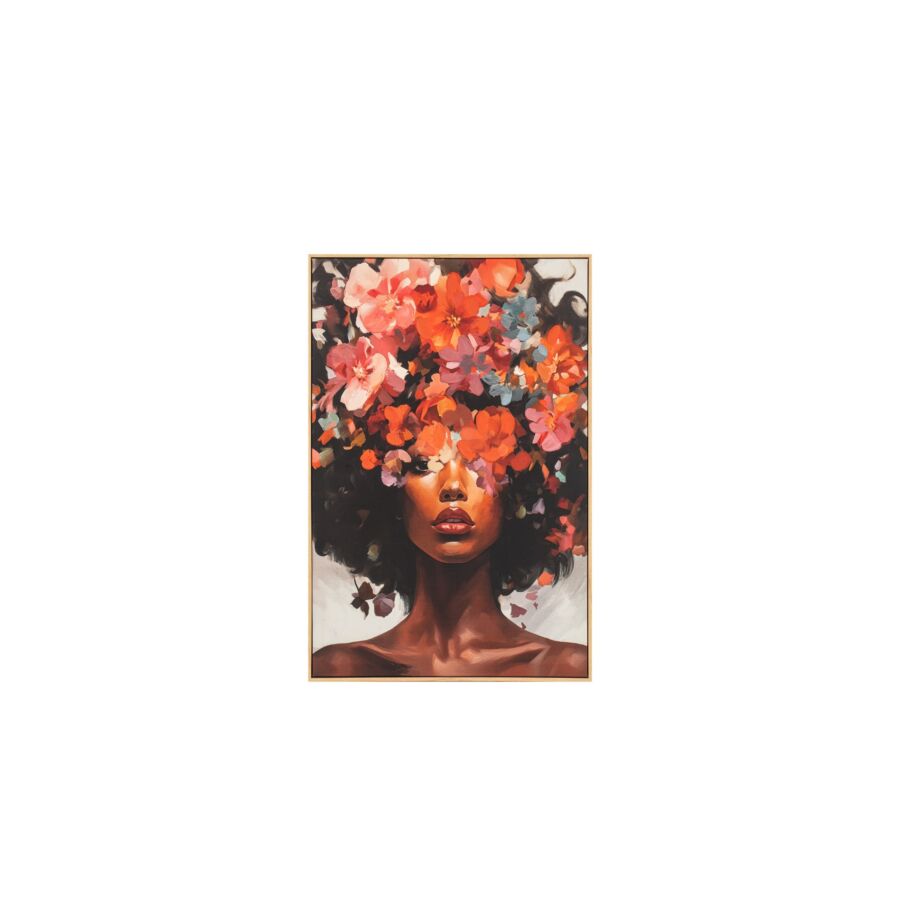 TABLEAU L'AFRICAINE HANDMADE - MULTICOULEUR Tableaux