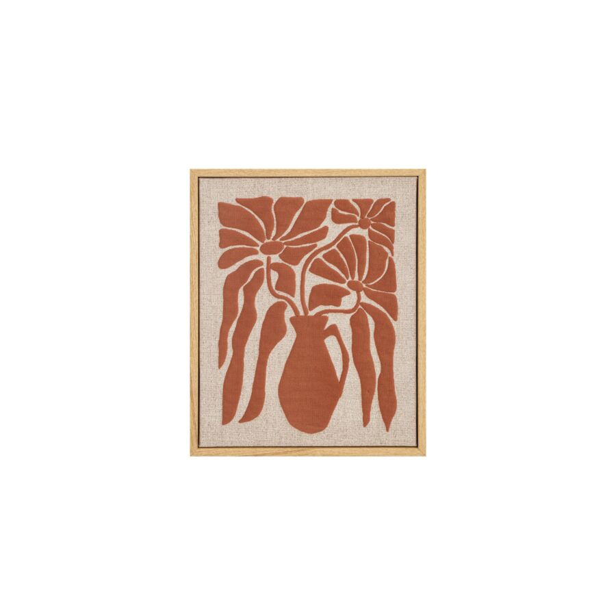 TABLEAU VASE AVEC CADRE - TERRACOTA Tableaux