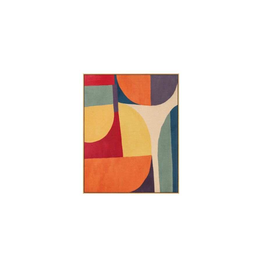 TABLEAU FORMES GEOMETRIQUE AVEC CADRE - MULTICOULEUR Tableaux