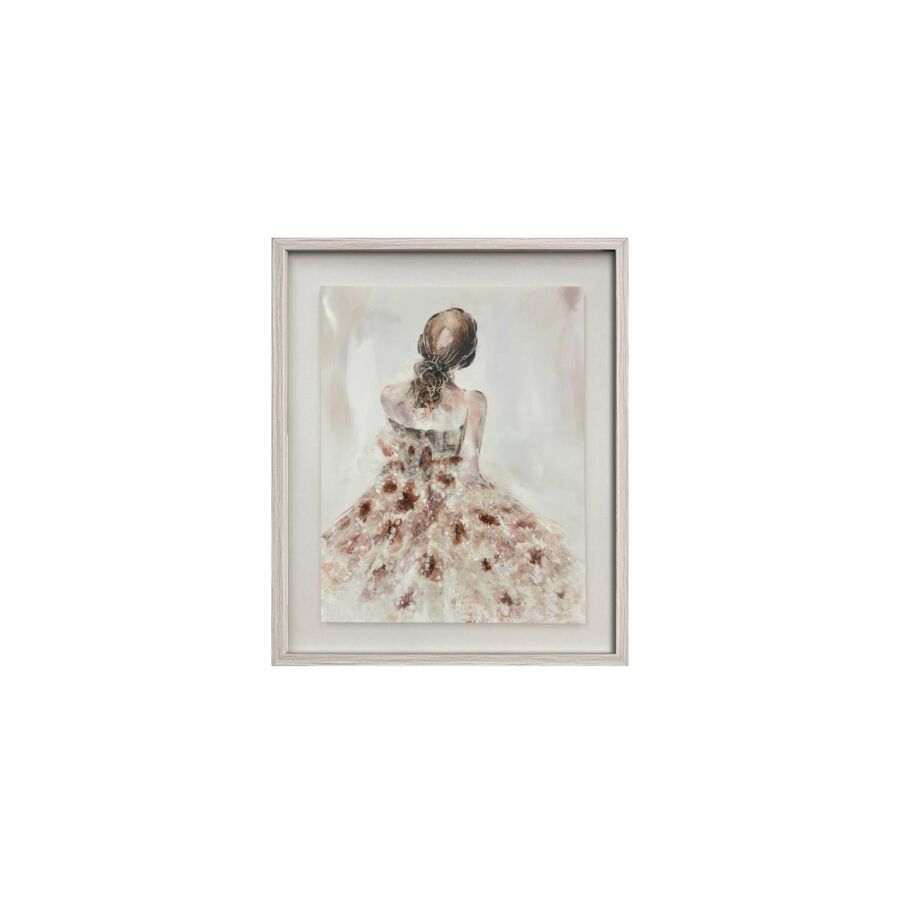 TABLEAU LADY AVEC CADRE - Multicouleur Tableaux