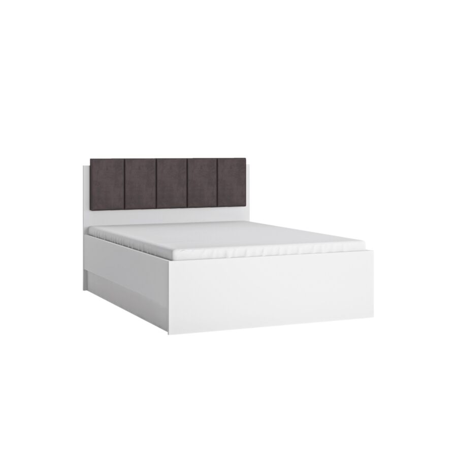 LIT COFFRE LYON 160x200cm - Blanc Lits adulte