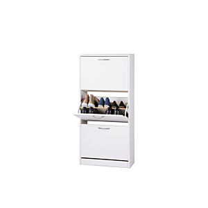 Meuble À Chaussures Mainz 3 Abattants - Blanc