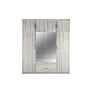 Armoire PLUTON 198x57x224cm - Gris Armoires rangements