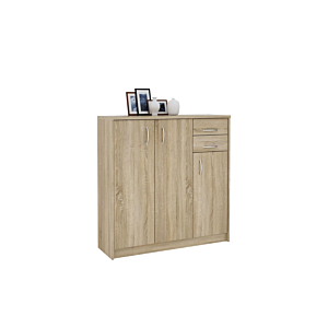 Commode SCONTO Avec 2 Tiroirs - Beige clair
