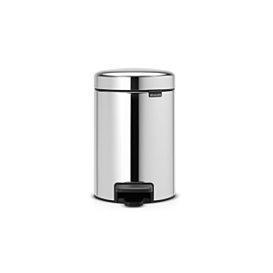 Poubelle À Pedale NEWLCON 3L - Brillant Acier Poubelles de salle de bain