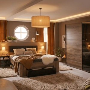 Table De Chevet Jawa - Oak / Noir Laqué