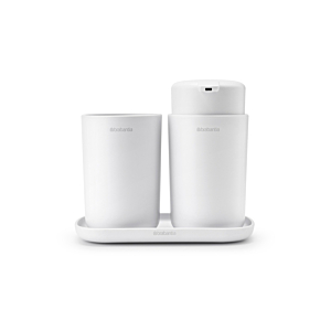 Set Salle De Bain BRABANTIA - Blanc Gobelets et distributeurs de savon