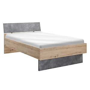 Lit LAFABRICA Avec Tiroir 120x200cm - Beige / Gris Chambre enfant