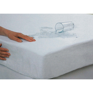 Protège Matelas Jersey Imperméable 200X200Cm - Blanc Textile blanc
