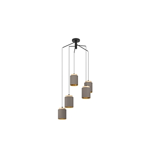 Suspension Albariza L5 E27 - Gris Cappucino Luminaires