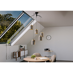 Suspension Albariza L5 E27 - Gris Cappucino