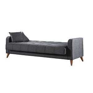 Canapé Lit LATIKA Avec 2 Coussins Et Coffre Sofa