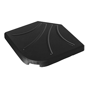 Base Parasol 25Kg Déporte 1/4 SOLIDSTAND - Noir