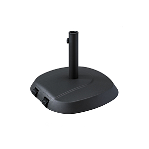 Base Parasol 25kg À Roulettes - Noir Promotions