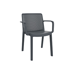 Chaise FRESH Avec Accoudoir - Anthracite