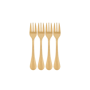 Lot De 4 Fourchettes À Dessert - Or Accessoires Cuisine
