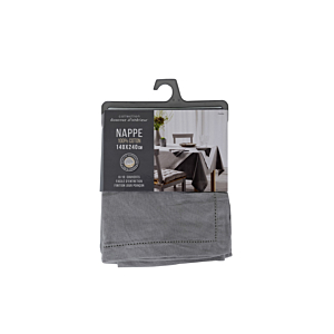 Nappe Rectangle 140x240cm - Gris Nappe et serviettes