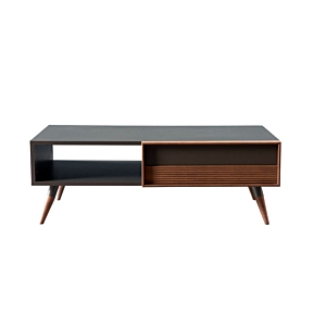 Table Basse FLEMENS - Taupe / Chêne Soldes été vague 2