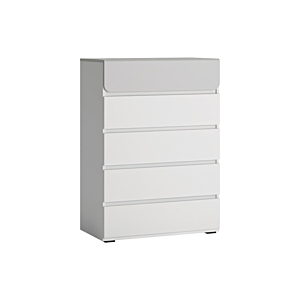 Commode FLEXI - Blanc / Gris Clair Chambre enfant