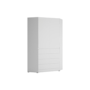 Armoire De Coin FLEXI - Blanc / Gris Clair Chambre enfant