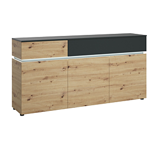 Buffet Avec Led LUCI - Artisan Oak / Gris Séjour