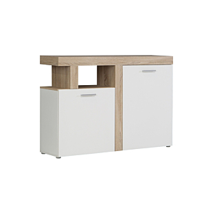 Commode JULEDA - Sonoma / Blanc Soldes été