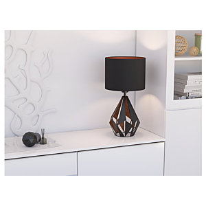 Lampe De Table Carlton E27 - Noir