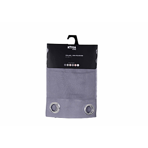 Voilage 140x280cm TODAY 4 - Gris Clair Rideaux