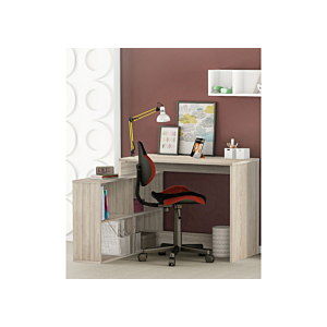Bureau D'angle CORNER Avec 4 Niches - Chêne Shannon
