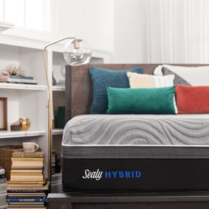Matelas Sealy Hybrid Usa - Gris + Couette Gratuite