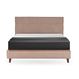 Lit Tapissé NEW MARSILIA En Tissu - Taupe Lits adulte