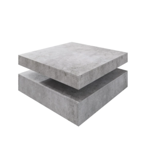 Table Basse Rotative Trapp - Béton / Gris Clair