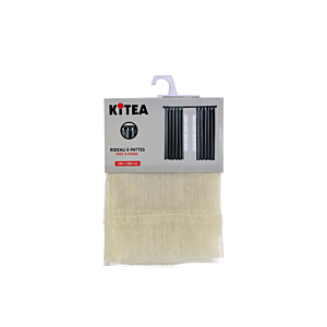 Rideau VOILAGE RAYE Avec Bande - Beige Rideaux