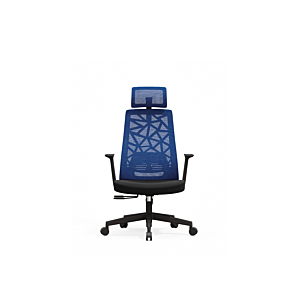 Fauteuil Président Beirut - Bleu / Noir