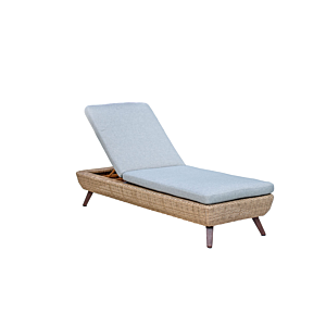 Bain De Soleil Multiposition RIVIERA - Gris / Miel Chaises sans accoudoir