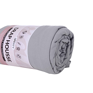Drap Housse Bonnet De 30cm - Gris Clair Draps