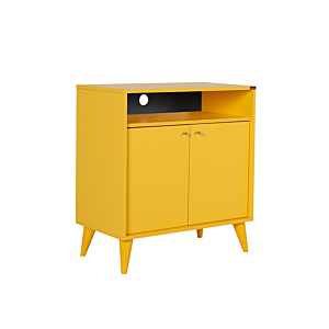 Meuble Multifonctions LONDON 2 Portes + Niche - Jaune