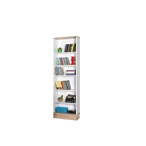 Bibliothèque BASE 6 Étagères - Chêne / Blanc Étagères et bibliothèques rangements