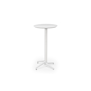 Table Haute MOON Ronde - Blanc 